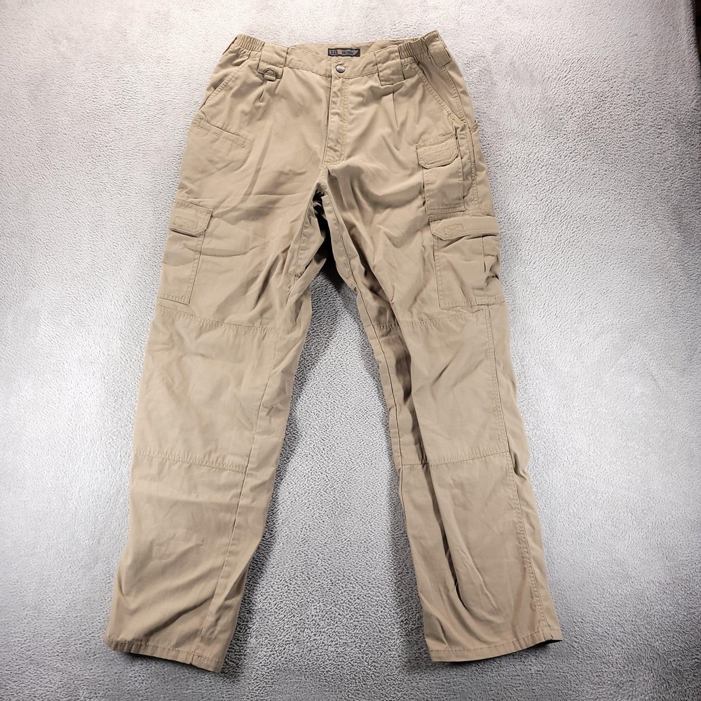 5.11 Tactical Pants Mens 34x34 Beige Cargo Workwear Outdoor Hiking Duty Ripstop
